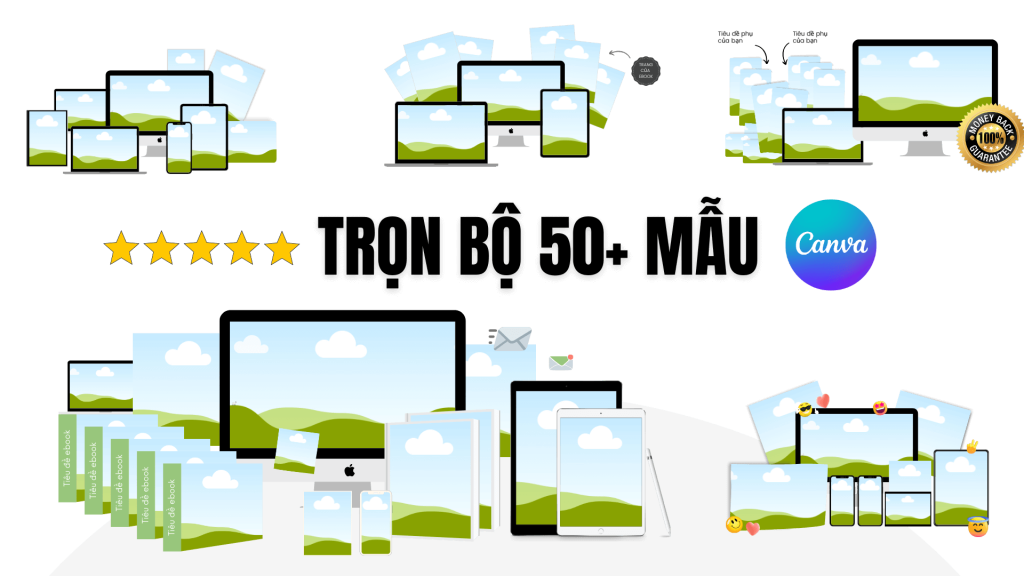 Trọn bộ 50 mẫu Mockup sản phẩm số BG